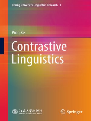 cover image of Contrastive Linguistics